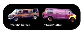 Torch before and after